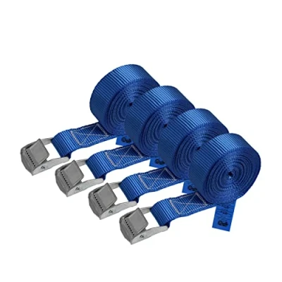 Afbeelding van Klauwriem, spanriem, bevestigingsriem blauw 2,5 m, 4 6 m verschillende hoeveelheden, maximale belasting 250 kg, DIN EN 12195 2, stuks tot cm x