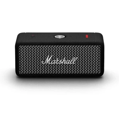 Afbeelding van Marshall Emberton II draagbare draadloze bluetooth luidspreker, IP67, stofdicht, waterdicht, meer dan 30 uur speeltijd, snel opladen, binnen en buitenluidspreker, zwart staal