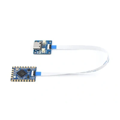 Afbeelding van Waveshare RP2040 Tiny Microcontroller ontwikkelingsplaat (met adapter board &amp; FPC kabel), met dual core processor, tot 133 MHz, aparte design, ondersteuning C/C +/Python Development