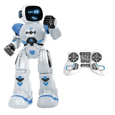 Afbeelding van Xtrem Bots Robbie speelgoedrobot robot voor kinderen vanaf 5 jaar jongens en meisjes met afstandsbediening speelgoed van of ouder op afstand