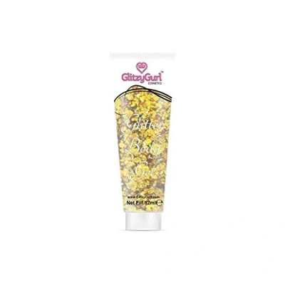 Afbeelding van 12 ml holografische glittergel voor gezicht en lichaam, gouden gorl