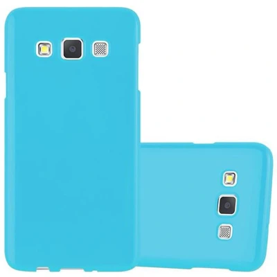 Afbeelding van Cadorabo Hoesje geschikt voor Samsung Galaxy A3 2015 in JELLY LICHT BLAUW Beschermhoes gemaakt van flexibel TPU silicone Case Cover