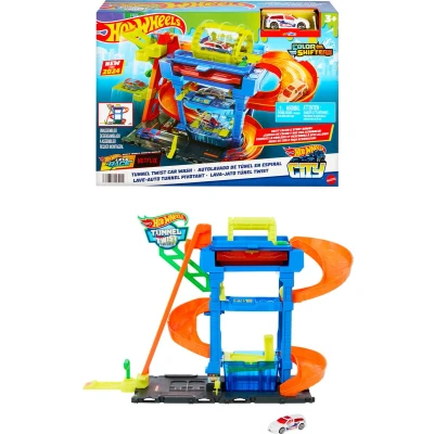 Afbeelding van Hot Wheels Tunnel Twist Car Was Speelset