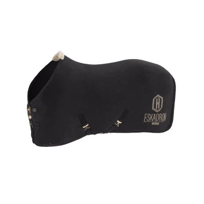 Image de Eskadron Couvertures Anti Transpiration Heritage Fleece Check Noir