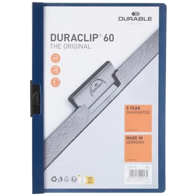 Afbeelding van Durable 220928 Klemmap Duraclip Original 30 (voor 1 vellen A4), 25 stuks, nachtblauw
