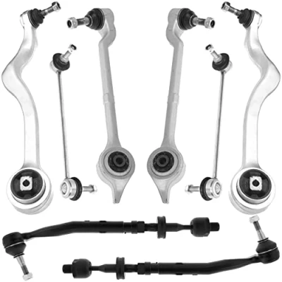 Afbeelding van Voorwielophanging arm voor BMW 5 E39 520D 525D 525TDS driehoek, kogelgewricht, trekstang 8 stuks