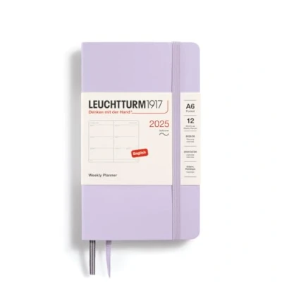 Afbeelding van Leuchtturm1917 Weekly Planner A6 Pocket 12 maanden 2025 Softcover Lilac
