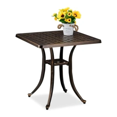 Afbeelding van bijzettafel buiten 53 x 54 cm weerbestendig gegoten aluminium