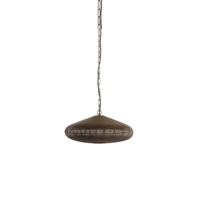 Afbeelding van Bahoto hanglamp Ø40x18 cm mat donkerbruin