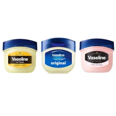 Afbeelding van Vaseline Lip Therapy Limited Edition hydraterende lippenbalsem 3 stuks Queen Bee, Original, Pink Bubbly (Limited Set)