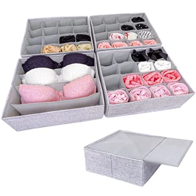 Afbeelding van SIMPLE JOY Pax 75 Set van 4 Ikea kastorganizers met stabiele basis, lade organisatiesysteem voor het opbergen sokken, beha&#039;s, ondergoed