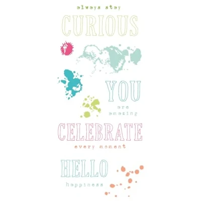 Afbeelding van Sizzix Clear Stamps by 49 and Market Hello You Sentiments (13pcs) (666630)