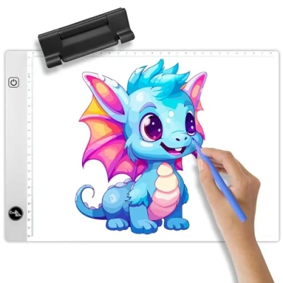 Afbeelding van Crafts&amp;Co Lightpad A4 Diamond Painting Tekenbord Kinderen Lichtpad Lichtplaat LED Wit