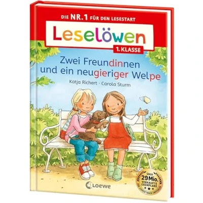 Afbeelding van Leselöwen 1. Klasse Zwei Freundinnen und ein neugieriger Welpe