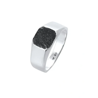 Afbeelding van Kuzzoi Chunky Square Ring, Heren, Maat: 62, Silber
