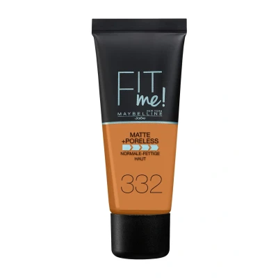 Afbeelding van 1+1 gratis: Maybelline Fit Me Matte + Poreless Foundation 332 Golden Caramel