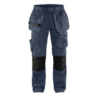 Image de Pantalon services stretch avec poches flottantes marine foncé/noir