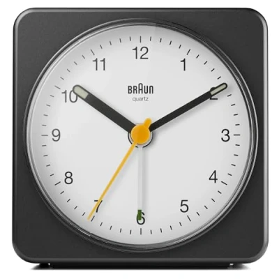 Afbeelding van Braun BC03 wekker Zwart Wit / 3.2 x 7,8 cm Kunststof