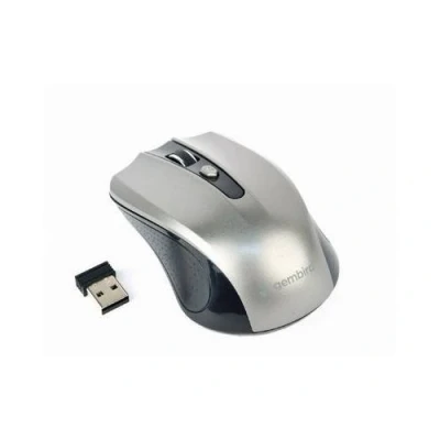 Image de Gembird MUSW 4B 04 BG Souris optique 4 boutons sans fil 2.4 GHz récepteur USB noir, gris sidéral blister