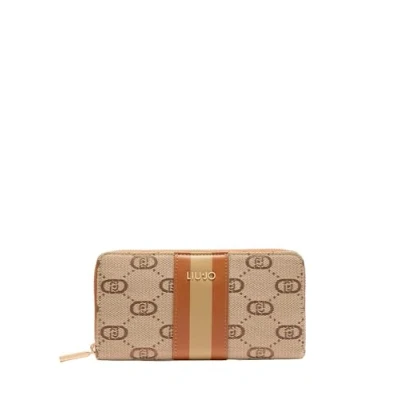 Afbeelding van LIU JO ZIP Around Portemonnee, Dames, Maat: One Size, Natural