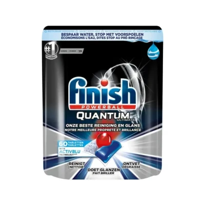 Afbeelding van Finish Quantum Ultimate Active Blue Regular Vaatwastabletten 60 Tabs