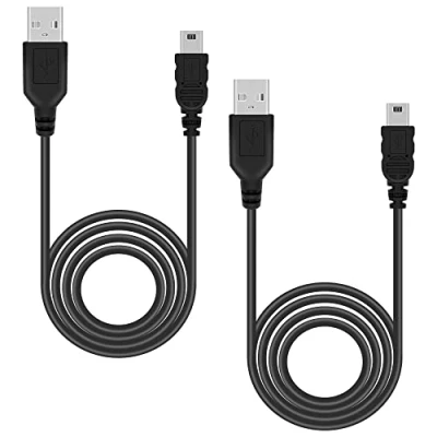 Afbeelding van Mcbazel PS3 controllerkabel, USB naar mini kabel, oplaadkabel, 1 m, voor controller / poortapparaat, zwart