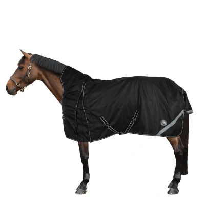 Afbeelding van HKM High Neck Deken Innsbruck 100g Zwart 150/200