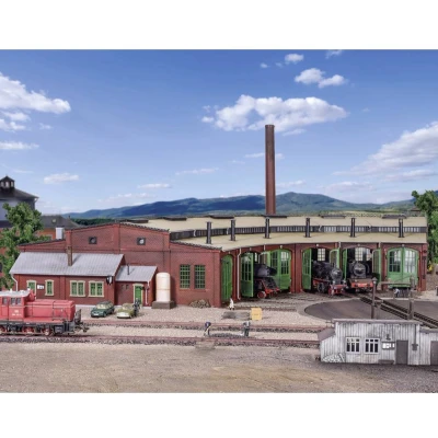Afbeelding van Vollmer 45758 H0 Zes permanente locomotievenloods