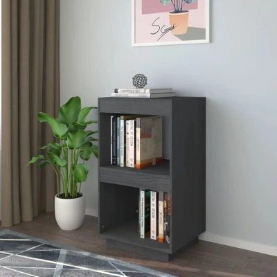 Afbeelding van Boekenkast 40x35x71 cm massief grenenhout grijs