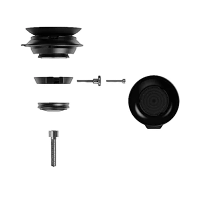 Afbeelding van Fidlock Uniseks Vb 0001b (zwart) VACUUM Aahead Cap Basis, compatibel met EU 1 1/8 inch vorkschacht