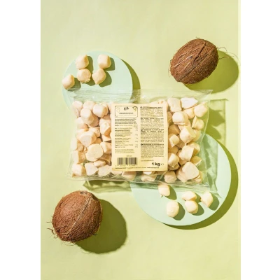 Afbeelding van KoRo Kokosbolletjes met witte chocolade 1 kg