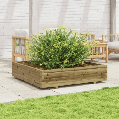 Afbeelding van Plantenbak 110x110x26,5 cm geïmpregneerd grenenhout