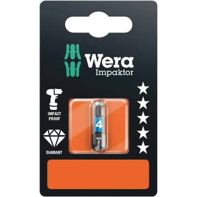 Afbeelding van Wera 1/4&quot; impaktor inbus bit 4.0x25mm