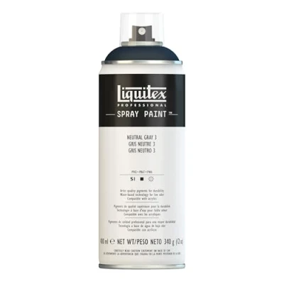 Afbeelding van Liquitex Professionele acrylverf, aerosol, 400 ml, neutraal grijs 3