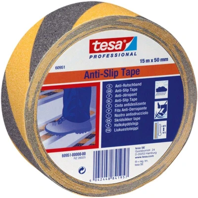 Afbeelding van Antisliptape Tesa 60951 50mmx15m zwart/geel