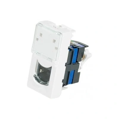 Image de Mosaic 45x45 1 rj45 cat5 ftp legrand