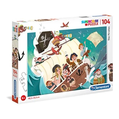 Afbeelding van Clementoni Supercolor Puzzel The Pirates 104 Stukjes
