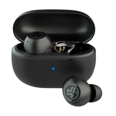 Afbeelding van JLab Go Pop ANC Bluetooth hoofdtelefoon met actieve ruisonderdrukking, 24 uur speeltijd, IP55 zweetbestendig microfoon, heldere oproepen en multipoint, zwart