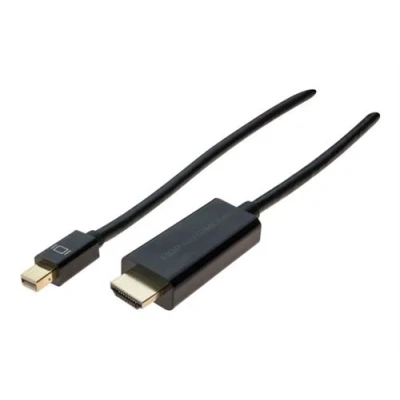 Image de exertis Connect Câble adaptateur Mini DisplayPort mâle pour HDMI 2 m blanc actif, support 4K60Hz (3840 x 2160), Full HD 3D