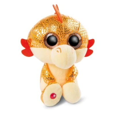 Afbeelding van NICI Knuffel Draak Yo pluche oranje 15 cm knuffeldier