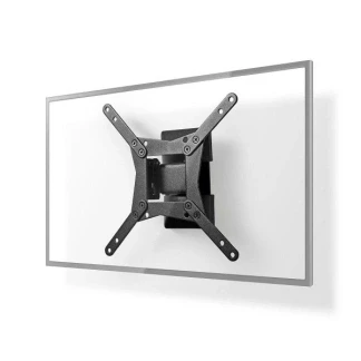 Afbeelding van Nedis Draai en Kantelbare TV Muurbeugel TVWM11BK Zwart Black