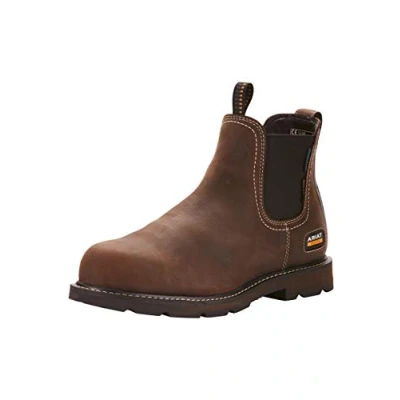 Afbeelding van Ariat Jodhpurs Groundbreaker Chelsea Waterproof Steel Toe Heren Bruin 7/41 Agradi.be