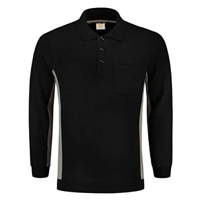Afbeelding van Tricorp Polosweater Zwart/Grijs Maat 4XL