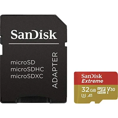 Afbeelding van Sandisk Microsdxc Extreme 32Gb (A1/ V30/ U3/ Uhs I/ Cl.10/ R100/ W60)+Ad.act.cam