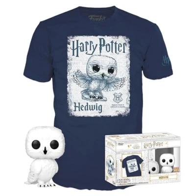 Afbeelding van Funko Pop! &amp; T Shirt: Harry Potter Hedwig Collectors Box Exclusive Maat M