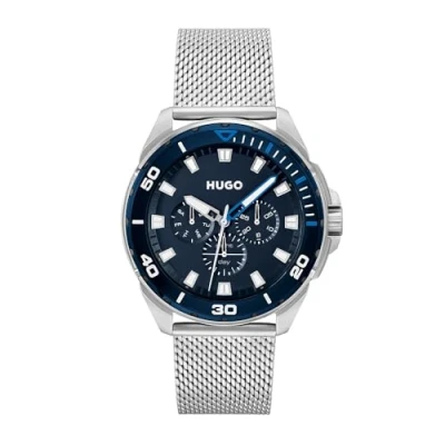 Afbeelding van HUGO Chronograaf, Heren, Maat: One Size, Silber
