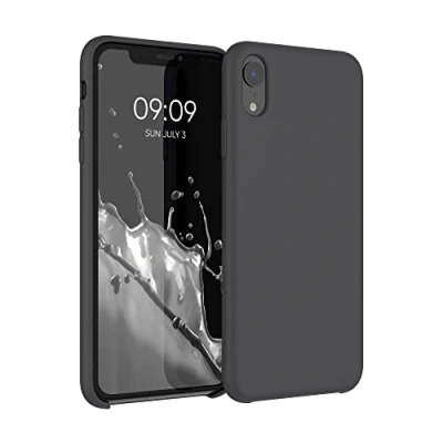 Afbeelding van kwmobile telefoonhoesje geschikt voor Apple iPhone XR Hoesje met siliconen coating Smartphone case in mat zwart