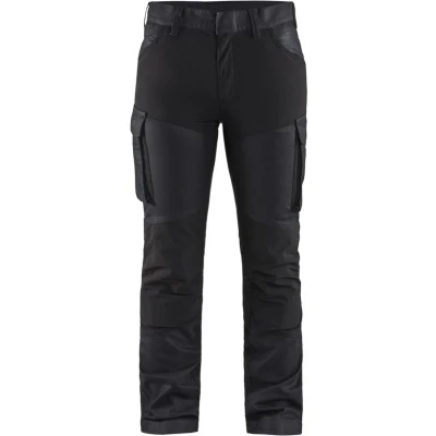 Afbeelding van Blaklader Dames service werkbroek denim stretch 7147 1147 Marineblauw/Zwart C48