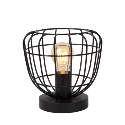 Afbeelding van Lucide FILOX Tafellamp Ø 20 cm 1xE27 Zwart