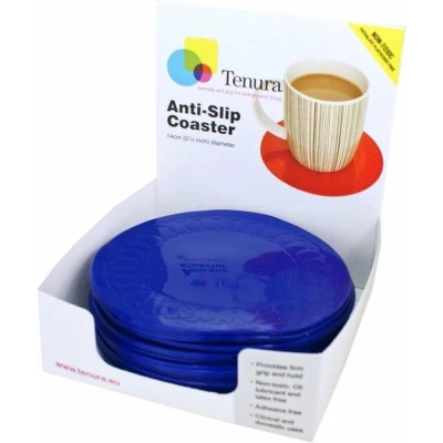 Afbeelding van Able2 Anti slip matten rond display blauw 25 st